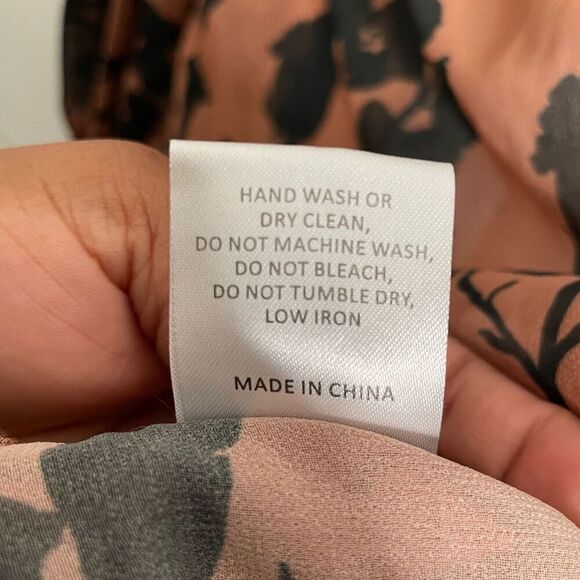 Hutch Womens Myla Top S Brown Floral Sheer Whimsigoth Long Sleeve Mockneck - Picture 3 of 12